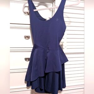 NWT Lululemon Scoop Neck Pleated Tennis Dress Blue sz 6 retail $158